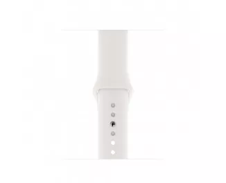 Силиконовый ремешок для Apple Watch 38/40/41 mm Apple Sport Band White (MTP52)