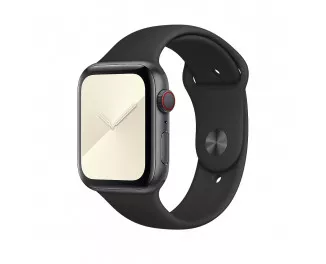 Силіконовий ремінець для Apple Watch 42/44/45 mm Apple Sport Band Black (MTPL2)