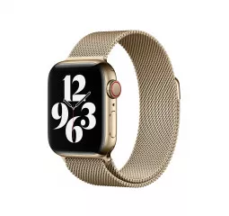 Металевий ремінець для Apple Watch 42/44/45 mm Apple Milanese Loop Gold (MTU72)