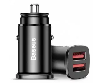Автомобильное зарядное устройство Baseus Square Universal Smart Car QC 3.0 30W (CCALL-DS01) Black