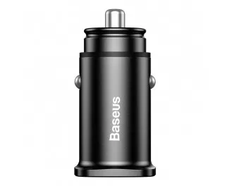 Зарядний пристрій Baseus Square Universal Smart Car QC 3.0 30W (CCALL-DS01) Black