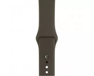 Силиконовый ремешок для Apple Watch 38/40 mm Sport Band 3pcs Dark Olive