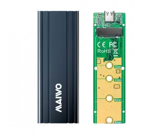 Внешний карман Maiwo K1686P Space Grey (M.2 to USB 3.1 Type-C)