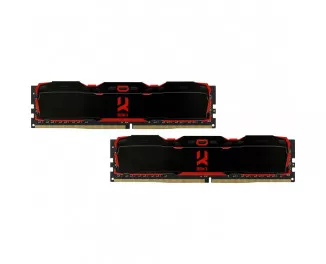 Оперативна пам'ять DDR4 32 Gb (3000 MHz) (Kit 16 Gb x 2) GOODRAM IRDM X Black (IR-X3000D464L16/32GDC)
