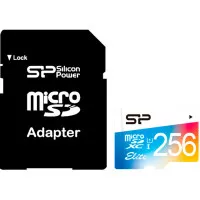 Карта пам'яті microSD 256Gb Silicon Power Elite Class 10 UHS-I U1 + SD adapter (SP256GBSTXBU1V21SP)