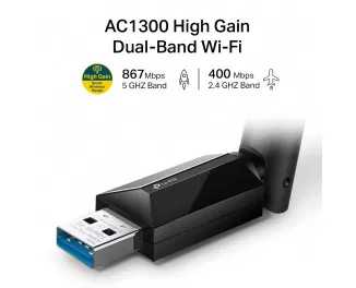 Wi-Fi адаптер TP-Link Archer T3U Plus AC1300 USB3.0 MU-MIMO ext. ant