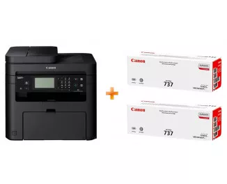 МФУ Canon i-SENSYS MF237w c Wi-Fi (бандл с 2 картриджами) (1418C170)