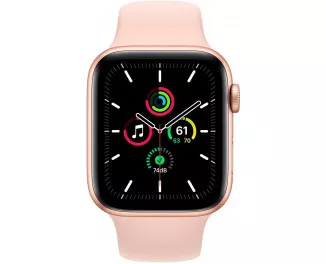 Смарт-часы Apple Watch SE GPS 44mm Gold Aluminum Case with Pink Sand Sport Band (MYDR2)