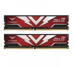 Оперативная память DDR4 16 Gb (3000 MHz) (Kit 8 Gb x 2) Team T-Force Zeus Red (TTZD416G3000HC16CDC01)