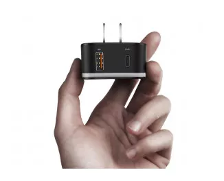 Сетевое зарядное устройство Baseus Removable 2in1 universal travel adapter PPS Quick Charger Edition PD+QC3.0 18W (TZPPS-01) Black