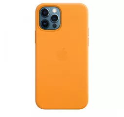 Чехол для Apple iPhone 12 Pro Max  Apple Leather Case with MagSafe California Poppy (MHKH3)