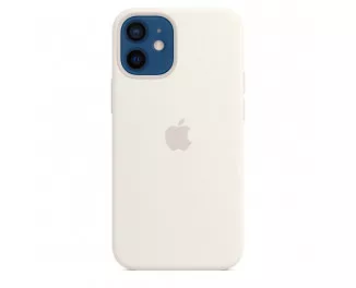 Чехол для Apple iPhone 12 mini  Apple Silicone Case with MagSafe White (MHKV3)