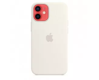 Чехол для Apple iPhone 12 mini  Apple Silicone Case with MagSafe White (MHKV3)