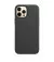 Чохол для Apple iPhone 12 Pro Max Apple Leather Case with MagSafe Black (MHKM3)