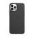Чехол для Apple iPhone 12 Pro Max  Apple Leather Case with MagSafe Black (MHKM3)