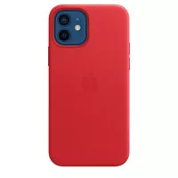 Чехол для Apple iPhone 12 / 12 Pro  Apple Leather Case with MagSafe (PRODUCT)RED (MHKD3)