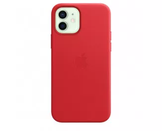 Чехол для Apple iPhone 12 / 12 Pro  Apple Leather Case with MagSafe (PRODUCT)RED (MHKD3)