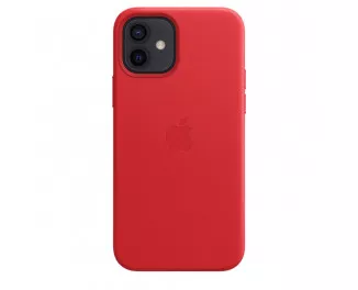 Чехол для Apple iPhone 12 / 12 Pro  Apple Leather Case with MagSafe (PRODUCT)RED (MHKD3)