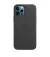 Чехол для Apple iPhone 12 / 12 Pro  Apple Leather Case with MagSafe Black (MHKG3)