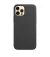 Чехол для Apple iPhone 12 / 12 Pro  Apple Leather Case with MagSafe Black (MHKG3)