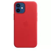 Чехол для Apple iPhone 12 mini  Apple Leather Case with MagSafe (PRODUCT)RED (MHK73)