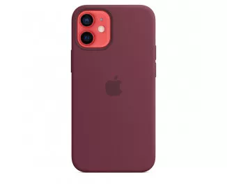Чехол для Apple iPhone 12 mini  Apple Silicone Case with MagSafe Plum (MHKQ3)
