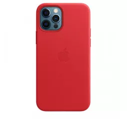 Чехол для Apple iPhone 12 Pro Max  Apple Leather Case with MagSafe (PRODUCT)RED (MHKJ3)