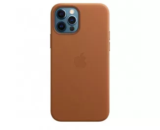 Чохол для Apple iPhone 12 Pro Max Apple Leather Case with MagSafe Saddle Brown (MHKL3)