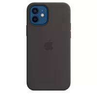 Чохол для Apple iPhone 12 / 12 Pro Apple Silicone Case with MagSafe Black (MHL73)