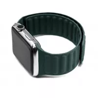 Кожаный ремешок для Apple Watch 38/40 mm Leather Link Forest Green