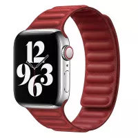 Кожаный ремешок для Apple Watch 38/40 mm Leather Link Red