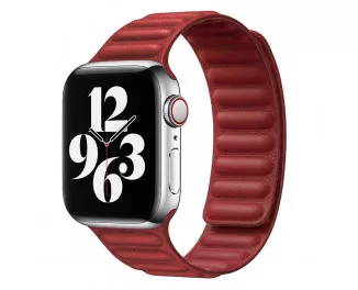 Шкіряний ремінець для Apple Watch 38/40 mm Leather Link Red