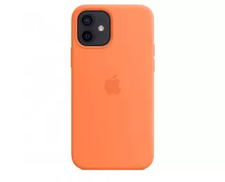 Чехол для Apple iPhone 12 mini  Silicone Case with MagSafe Kumquat