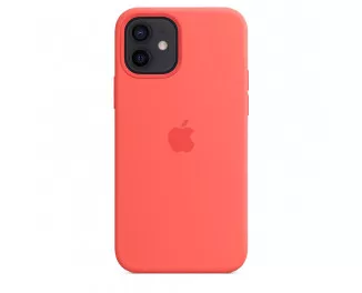 Чехол для Apple iPhone 12 mini  Silicone Case with MagSafe Pink Citrus