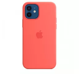 Чехол для Apple iPhone 12 / 12 Pro  Silicone Case with MagSafe Pink Citrus