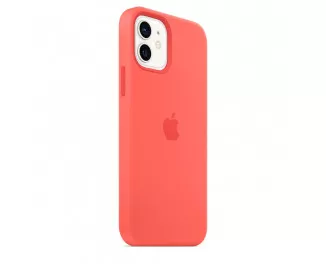 Чехол для Apple iPhone 12 / 12 Pro  Silicone Case with MagSafe Pink Citrus