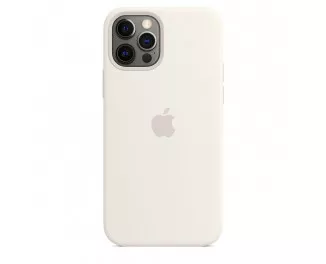Чехол для Apple iPhone 12 / 12 Pro  Silicone Case with MagSafe White