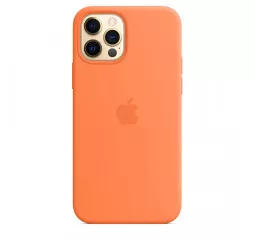 Чохол для Apple iPhone 12 Pro Max Silicone Case with MagSafe Kumquat