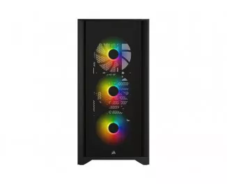 Корпус Corsair iCUE 4000X RGB Tempered Glass Black (CC-9011204-WW) без БП