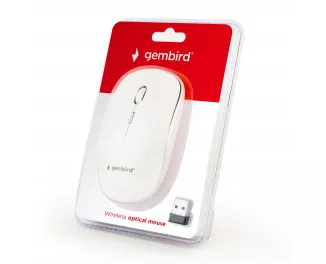 Мышь беспроводная Gembird MUSW-4B-01-W White USB