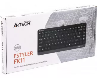 Клавиатура A4Tech FK11 Grey USB