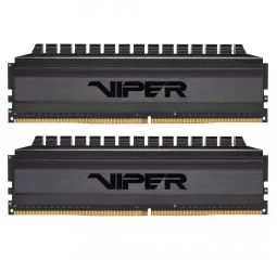 Оперативна пам'ять DDR4 16 Gb (4000 МГц) (Kit 8 Gb x 2) Patriot Viper4 Blackout (PVB416G400C9K)