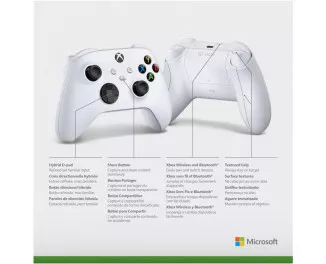 Геймпад бездротовий Microsoft Xbox Series X | S Wireless Controller Robot White ((QAS-00002, QAS-00001, QAS-00009)