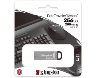 Флешка USB 3.2 256Gb Kingston DataTraveler Kyson Silver/Black (DTKN/256GB)