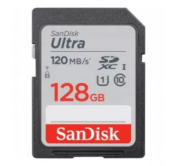 Карта пам'яті SD 128Gb SanDisk Ultra C10 UHS-I (SDSDUN4-128G-GN6IN)