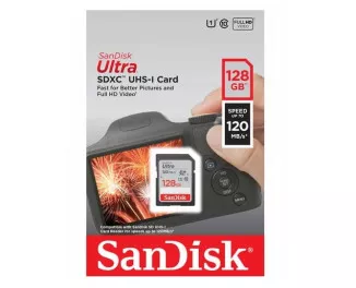 Карта пам'яті SD 128Gb SanDisk Ultra C10 UHS-I (SDSDUN4-128G-GN6IN)
