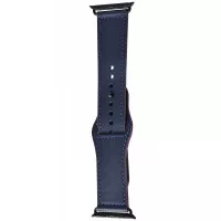 Кожаный ремешок для Apple Watch 38/40 mm Colourful Leather Dark Blue
