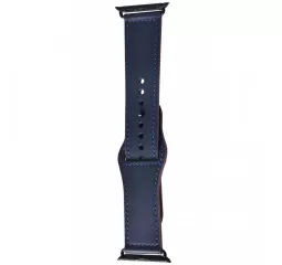 Кожаный ремешок для Apple Watch 38/40 mm Colourful Leather Dark Blue