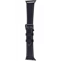 Кожаный ремешок для Apple Watch 38/40 mm Hermes Swift Leather Single Tour Black