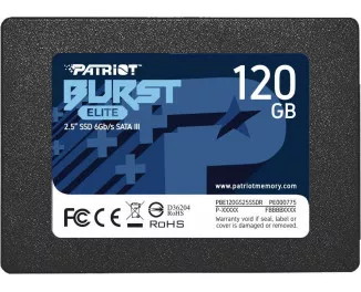 SSD накопичувач 120Gb Patriot Burst Elite (PBE120GS25SSDR)